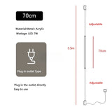 Italian design bedroom headboard LED floor lamp acrylic long line lamp modern black hotel living room decorative LED floor lamp