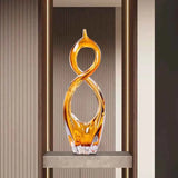 AOOKMIYA Glass Crystal Craft Ornaments, Creative Art Sculpture, Luxury Artwork Statue, TV Cabinet Office Desktop Decoration, Nordic Gifts