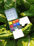 Mini Travel Watercolor Paint Set Portable Box Solid Watercolor Pigment 9-color Set Travel Sketching Painting Tool Set