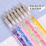 Cute Bubble Bead Pen Small Pointed Pen Knife Student Handwriting Stickers Cut Quicksand Oil Painting Spatula Art Carving Knife