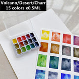 AOOKMIYA German Schmink Tundra/forest Series Watercolor Paint 0.5ml/1ml Acuarelas Set Layered Color Precipitation Color Art Supplies
