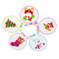 AOOKMIYA 1PC Embroidery Hoops 7-25cm Round Cross Stitch Rack Plastic Embroidery Hoop Frame Rings for DIY Cross Stitch Sewing Craft Tools
