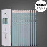 AOOKMIYA 6/12pcs Marie's Sketch Charcoal Pencils,Soft/Medium/Hard Lead with Colored Wooden Barrel for Drawing,Sketching,Shading & Blendin