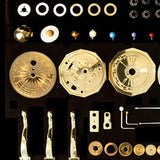 200Pcs DIY 3D Metal Orrery Solar System Eight Planet Model Kit DIY mechanical hand-made splicing model model lover gift