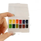 AOOKMIYA Schmincke Master Watercolor Paint Packing 12 Colors Seascape Marine Plant Artist Painting Portable Paint Box Art Supplies