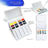 AOOKMIYA Russian White Nights Professional Watercolor Set 12 Full Pans of Extra Fine Artist-Grade Pigments Portable Durable Plastic Box  AOOKMIYA.COM