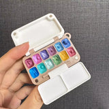 Cute Portable Paint Box Going Out To Make Travel Watercolor Paint Boxes Art Student Painting Tools  Watercolor Supplies