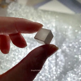 50pcs 0.5/1ml Square Watercolor Paint Pan Plastic Empty Watercolor Half Pans DIY Acrylic Painting Travel Palette Art Supplies