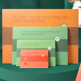 AOOKMIYA Watercolor Paper Pad 20 Sheets Natural White,12.2"x8.3", 140lb/300 gsm for School Watercolor Ink Painting,Wet Media for Artists