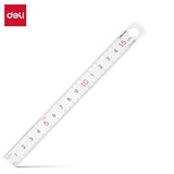 Deli Stainless Steel Ruler for Students And Woodworkers Straight Edge Measuring Tool for Drawing And Drafting 15/20/30/50cm