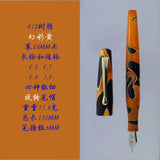 Fulin 812 Resin NO.5 Nib Fountain Pen Professional Hand-polished Long Knife Nib Office Business Writing Stationery Gifts