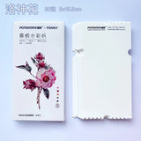 AOOKMIYA POTENTATE Card Watercolor Paper 300g Cotton Pulp Fine Lines Portable Ticket Stub Bookmark Painting Paper Travel Art Supplies