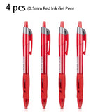 Deli 4/8pcs 0.5mm Black Red Blue Dark Blue Ink Gel Pen Office Supplies Signing Pen School Student Supplies Stationery Gift