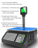 Printing scale 15KG thermal label scale weight pricing commercial cashier barcode printing supermarket