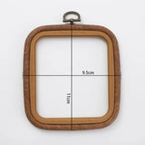 AOOKMIYA Imitated Wood Round,Oval Different Size Decorative Cross Stitch Hoop Ring Frame Embroidery Frame Circle Hanging Arts Ornament