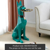 Artistic Large Dog Sculpture 102CM Home Decor Gentleman Pet Statue Living Room Centerpiece Decoración Hogar Buddha Statue