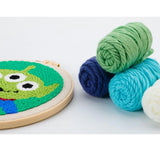 AOOKMIYA DIY Craft Punch Needle Embroidery Kits Sewing Kit Needlework Cross Stitch for Beginner Magic Pock Pen Set Home Painting Decor