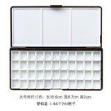 AOOKMIYA 24/48 Grid Empty Watercolor Paint Packaging Box with Color Palette for Student Sketching Portable Aquarela Painting Art Supplies