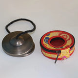 Nepal Handmade Tinkle Bell Cymbals with Bag Large Brass Buddhist Hand Bells Yoga Meditation Healing Bells Orff Instruments