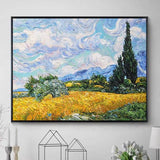 Modern 100% Hand Painted SunflowerOil Painting Reproduction Canvas Wall Art Unframed Paintings Wall Picture Artwork Unframed
