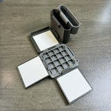 AOOKMIYA Portable Watercolor Palette 9/16/24 Grid Paint Box Washing Bucket Set 3D Printing Foldable Travel Painting Art Supplies