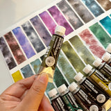 AOOKMIYA 22-color Rubens Artist Grade Layered Watercolor Paint Subpackage 0.5/1/2ML Portable Watercolor Box Sketching Art Supplies