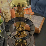 North Star Time Mechanical Clock European Metal Gear Table Clock Copper Movement Ideas Manual Computer Desk Watch Ornament Gift