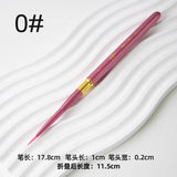 AOOKMIYA Portable Metal Rod Watercolor Brush Round Head Nylon Hair Painting Brush Special Art Supplies for Students' Travel Sketching