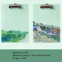 Transparent acrylic board clip Wallet Binder High-value Folder Board Test Paper Storage Artifact Students Exam Pad Writing Board