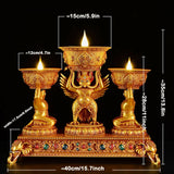 AOOKMIYA New LED electronic butter lamp ornament, Resin roc charging model eternal lamp, Indoor Buddhist Lamp, Home decor craftwork AOOKMIYA.COM