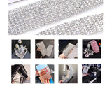 Self Adhesive Crystal Rhinestone Sticker Diamond Ribbon DIY Sticker Rhinestones Arts Crafts Car Phone Decoration Dropshipping