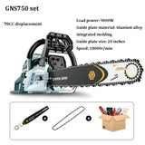 Serra De Logging De Gasolina Doméstica, Pequena Serra De Cadeia Portátil, Serra Elétrica, Equipamento De Corte De Madeira