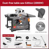 Serra De Mesa Elétrica Sem Poeira, Máquina De Corte DIY, Serra De Madeira De Alta Potência, Household