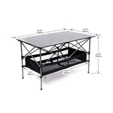Set of 3, Folding Outdoor Table and Chairs Set for Indoor, Outdoor Camping, Picnics, Beach,Backyard, BBQ, Party, Patio