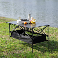 Set of 3, Folding Outdoor Table and Chairs Set for Indoor, Outdoor Camping, Picnics, Beach,Backyard, BBQ, Party, Patio