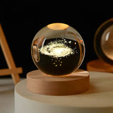 AOOKMIYA 3D Crystal Ball Creative Planet Galaxy Glass Globe Moon Crystal Ball Desktop decor Bedside House Decoration Home Ornament Gifts
