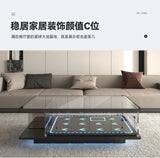 Modern simple living room home coffee table acrylic display box building block model dust cover advanced sense
