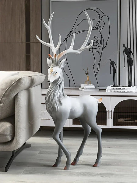 AOOKMIYA ART+ Creative Gifts 120cm Nordic Style Creative Deer Statue, Home Decoration, Gifts, Interior Decoration, Large Living Room Ornaments, Handicrafts