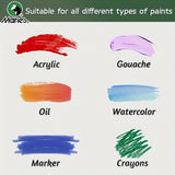 AOOKMIYA 5x7in 2/4/6pcs Canvas Board Bulk,Art Painting White Blank Canvas Panels for Acrylic,Gouache,Oil,Painting,Drawing,Flow Pouring