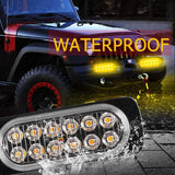 4 in 1 LED Warning Strobe Light 12V 24V Car Grille Emergency Flash Police Signal Lamps Auto Stroboscope for Truck Offroad SUV