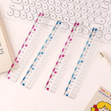 Students Use Anti Myopia Rulers with Wavy Lines Clear Scale Soft and Not Easily Breakable Color Differentiation  Ruler
