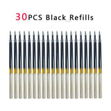 Press Erasable Gel Pen 0.5mm Large Capacity Erasable Refill Replaceable Rods Washable Handle School Office Supplies Stationery