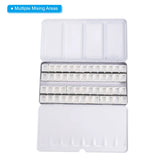 Empty Watercolor Tins Pans Palette Paint Case Box Metal Watercolor Tin with 52pcs Half Pans Empty Watercolor Palette for Artist