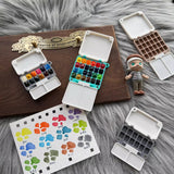 Cute Portable Paint Box Going Out To Make Travel Watercolor Paint Boxes Art Student Painting Tools  Watercolor Supplies