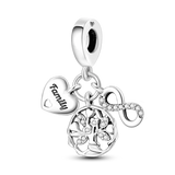 2025 Hot Sale Charms Bead 925 Sterling Silver Pink Butterfly Luminous Firefly Dangle Fit Bangle Bracelet Necklace DIY Jewelry