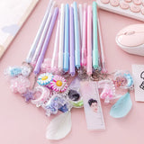 Pen  36pcs cartoon style neutral  cute super cute creative girl heart high value  stationery black water  signature  t