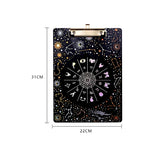 Starry Sky Series Writing Board Clip Kids Stationery A4 Paper Acrylic Pad Splint Transparent Feather Clipboard School Supplies