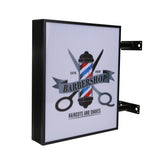 AOOKMIYA Double Sided Lightbox LED Light Signs Custom Advertising Signage Shop Sign Outdoor Lighting 45x32cm Logo Light Box