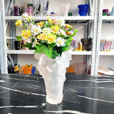 AOOKMIYA Exquisite Crafts 30CM Crystal Coloured Glaze Censers Home Gifts Glass Vases Aromatherapy Ornaments Home Decoration Accessories