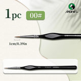 AOOKMIYA Marie's Micro Paint Brush, 11 Sizes Miniature Synthetic Model Paintbrushes with Triangular Handles for Detail, Rock Painting